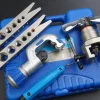 Metric Inch Orbital Flaring Tool Air Conditioning Flaring Tool for R407c/R410a with Pipe Cutter, 5-19MM, 3/16"-3/4"