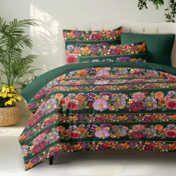 Mexican Pattern Duvet Cover Set 100% Cotton Soft and Breathable Bedding Featuring Cinco de Mayo Lightweight and Durable Quilt Cover Comfortable for All Seasons Easy to Care