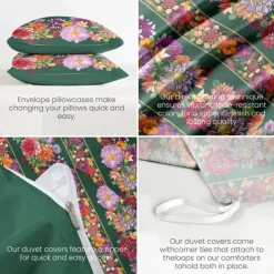 Mexican Pattern Duvet Cover Set 100% Cotton Soft and Breathable Bedding Featuring Cinco de Mayo Lightweight and Durable Quilt Cover Comfortable for All Seasons Easy to Care