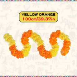 Mexico Day of the Dead Decoration Halloween Outdoor Marigold Flower Ball Cloth Field Flower String Scene Arrangement Atmosphere Props