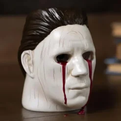 Michael Myers Horror Candle Holde, Michael Myers Eyes Bleeding Candle Candle Holder Halloween Decor