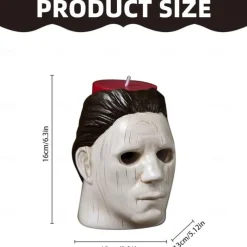 Michael Myers Horror Candle Holde, Michael Myers Eyes Bleeding Candle Candle Holder Halloween Decor