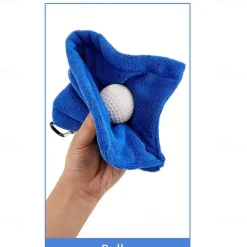 Microfiber Golfs Towel with Telescopic Rope Towels Washcloth Water Absorption Golfs Towel Golfs Accessories