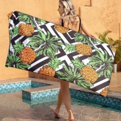 Microfiber Sand Free Beach Towel Quick Dry Super Absorbent Large Towels Blanket for Travel Pool Swimming Bath Camping Yoga Girls Women Men Adults