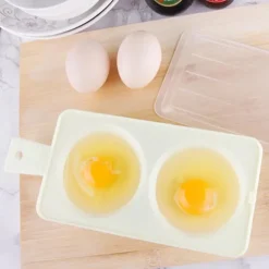 Microwave Egg Cooker, Poached Egg Egg Boiler Cute Double Egg Quick Egg Boiler Kitchen Cooking Gadgets