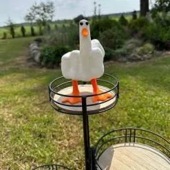 Middle Finger Duck Figurines Funny Duck You Figurine, Rude Duck Figurine Middle Finger Decor Duck Statue Middle Finger Statue Weird Decor Duck Decor