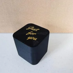 Middle Finger in Box for Adults Prank Gifts, 3D Printed Middle Finger in a Surprise Prank Pop up Gift Box, Annoying Gift Box with a Middle Finger Black Ring Box