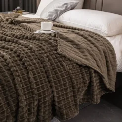 Milk Velvet Throw Blanket - Ultra-Soft and Silky for Luxurious Comfort Cozy and Warm, Perfect for Snuggling High-Quality, Durable Fabric with a Plush Feel Elegant Design That Enhances Any Room Décor