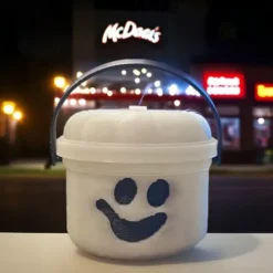 Mini Boo Bucket Halloween Decorations - Retro Plastic Trick-or-Treat Pails with Jack-O'-Lantern Faces, Orange, Purple, Green, Beige - Perfect for Candy, Snacks, and Home Decor, Halloween Decorations S