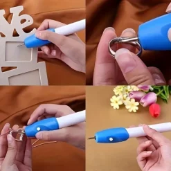 Mini Electric Carving Pen - Cordless, Precision Etching Tool for Name Writing, Plastic, Battery Powered