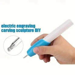 Mini Electric Carving Pen - Cordless, Precision Etching Tool for Name Writing, Plastic, Battery Powered