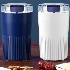 Mini Electric Coffee Grinder,Stainless Steel Grain Grinder and Coffee Mill - Kitchen Herb Grinder for Home Use