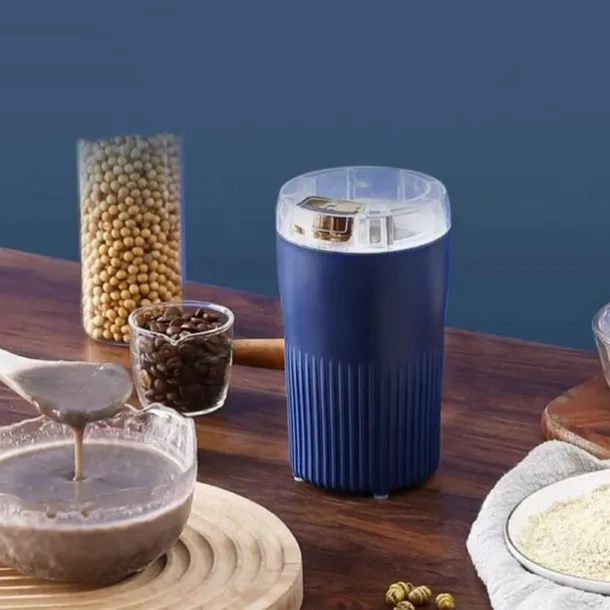 Mini Electric Coffee Grinder,Stainless Steel Grain Grinder and Coffee Mill - Kitchen Herb Grinder for Home Use