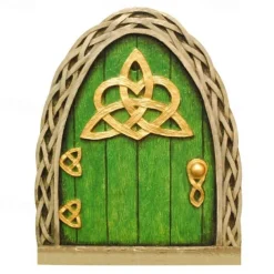 Mini Fairy Door Hand Made Cute Pink Mouse Hole Miniature Art Decor Sculpture