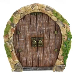 Mini Fairy Door Hand Made Cute Pink Mouse Hole Miniature Art Decor Sculpture