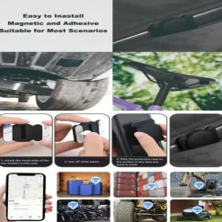 Mini GPS Tracker, Rastreador GPS para Carros Sin Suscripcion, Mini GPS Tracker for Vehicles, Undetectable GPS Tracke for Car,for iPhone/Android , Airtag Pet, Dog, Bag, Kids