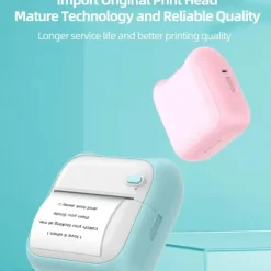 Mini Pocket Printer Bluetooth Photo Picture HD Label Student Thermal Paper Student Wrong Question Mini Portable Printer For Learning