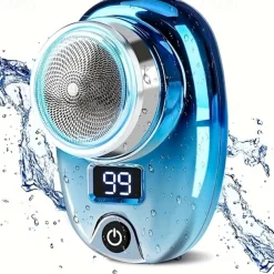 Mini Shaver Portable Electric Shaver, 2023 New Upgraded Pocket Shaver USB Mini Shaver Men's Rechargeable Waterproof Compact Electric Shaver Suitable For Home, Car, Travel