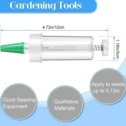 Mini Sowing Seed Dispenser Sower Seed Spreader Garden Planter Hand Seeder Tool Seed Manual Planter Garden Flower Plant Sower Planter Mini Hand Garden Seed Dispenser Planter Starter Seeder