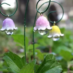 Miniature Fairy Garden Glow In The Dark Glow Flowers Set of 6, Fairy Garden Landscape Accessory Dollhouse Decor