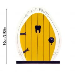 Miniature Fairy Gnome Door Figurines Elf Home For Yard Art Garden Tree Sculpture Decor Statues Decor Fairy Outdoor Garden