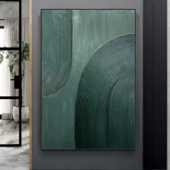 Mintura Handmade Abstract Oil Paintings On Canvas Modern Wall Art Room Decoration Picture For Home Decor Rolled Frameless Unstretched Painting