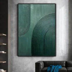 Mintura Handmade Abstract Oil Paintings On Canvas Modern Wall Art Room Decoration Picture For Home Decor Rolled Frameless Unstretched Painting