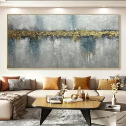 Mintura Handmade Abstract Oil Paintings On Canvas Wall Art Decoration Modern Picture For Home Decor Rolled Frameless Unstretched Painting