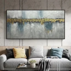 Mintura Handmade Abstract Oil Paintings On Canvas Wall Art Decoration Modern Picture For Home Decor Rolled Frameless Unstretched Painting