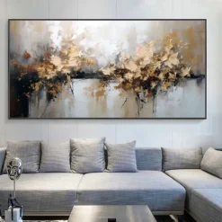 Mintura Handmade Abstract Oil Paintings On Canvas Wall Art Decoration Modern Picture For Home Decor Rolled Frameless Unstretched Painting