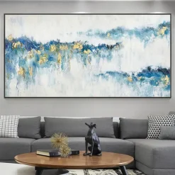 Mintura Handmade Abstract Oil Paintings On Canvas Wall Art Decoration Modern Picture For Home Decor Rolled Frameless Unstretched Painting