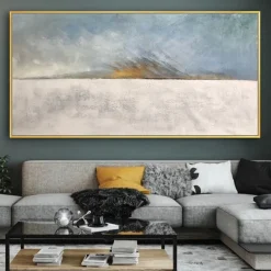 Mintura Handmade Abstract Oil Paintings On Canvas Wall Art Decoration Modern Picture For Home Decor Rolled Frameless Unstretched Painting
