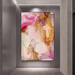 Mintura Handmade Colours Oil Paintings On Canvas Wall Art Decoration Large Modern Abstract Pictures For Home Decor Rolled Frameless Unstretched Painting