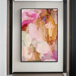 Mintura Handmade Colours Oil Paintings On Canvas Wall Art Decoration Large Modern Abstract Pictures For Home Decor Rolled Frameless Unstretched Painting