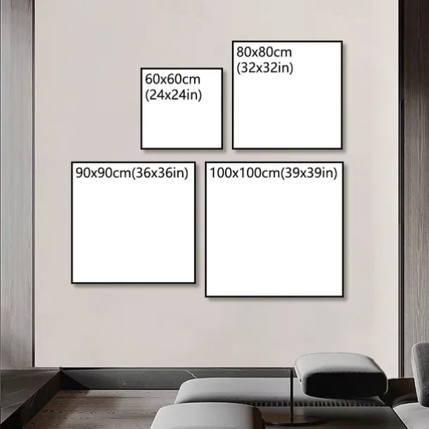 Mintura Handmade Face Oil Painting On Canvas Wall Art Decoration Modern Abstract Figure Picture For Home Decor Rolled Frameless Unstretched Painting