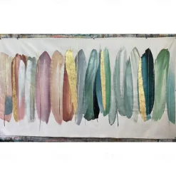 Mintura Handmade Golden Oil Paintings On Canvas Wall Art Decoration Modern Abstract Picture For Home Decor Rolled Frameless Unstretched Painting