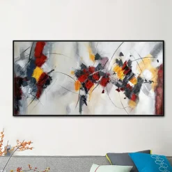 Mintura Handmade Oil Painting On Canvas Wall Art Decoration Modern Abstract Picture For Home Decor Rolled Frameless Unstretched Painting