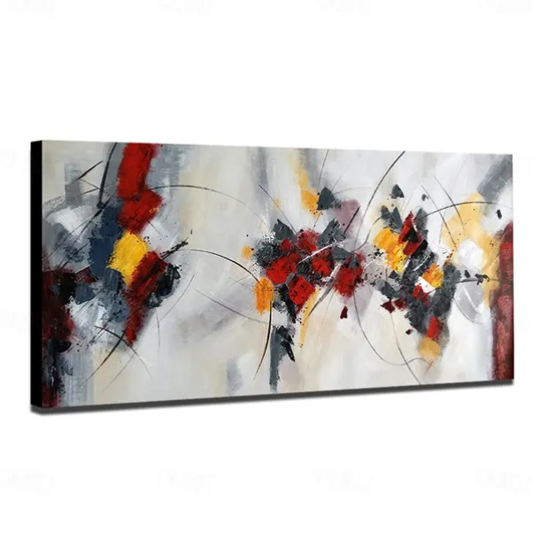 Mintura Handmade Oil Painting On Canvas Wall Art Decoration Modern Abstract Picture For Home Decor Rolled Frameless Unstretched Painting