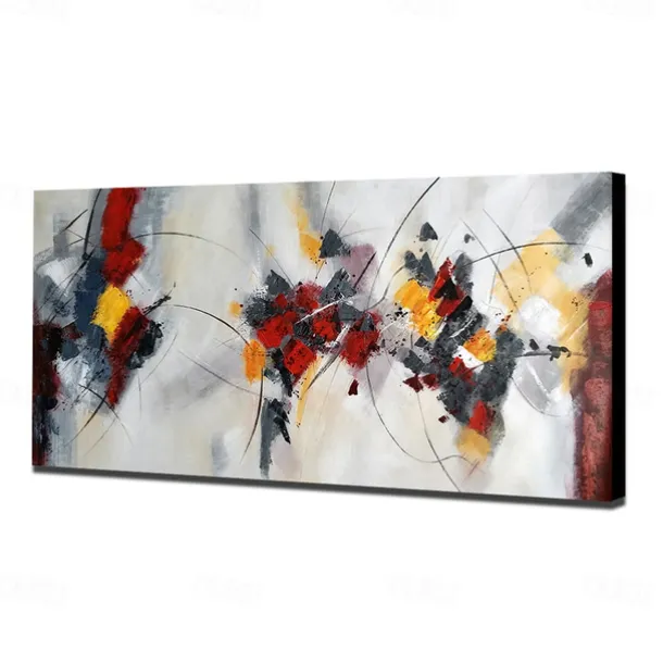 Mintura Handmade Oil Painting On Canvas Wall Art Decoration Modern Abstract Picture For Home Decor Rolled Frameless Unstretched Painting