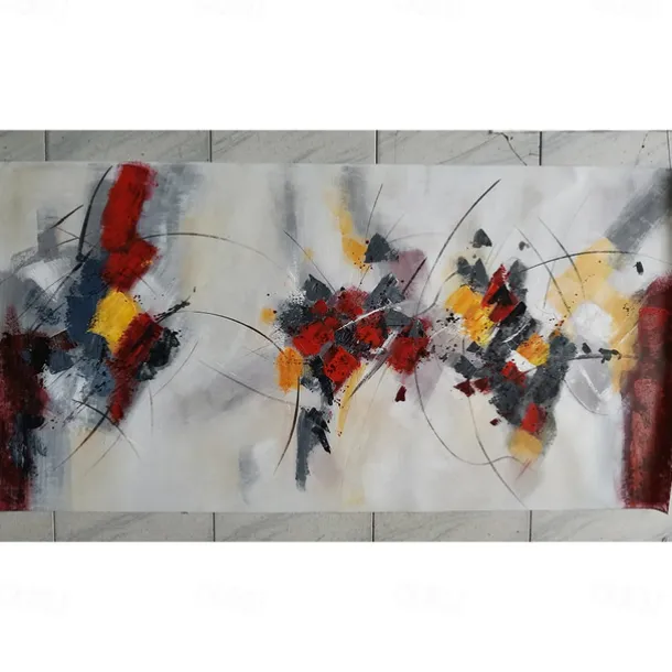 Mintura Handmade Oil Painting On Canvas Wall Art Decoration Modern Abstract Picture For Home Decor Rolled Frameless Unstretched Painting