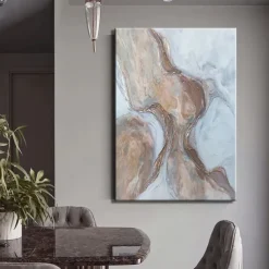 Mintura Handmade Texture Gold Abstract Oil Paintings On Canvas Wall Art Decoration Modern Picture For Home Decor Rolled Frameless Unstretched Painting