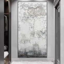 Mintura Handmade Thick Texture Oil Paintings On Canvas Wall Art Decoration Modern Abstract Pictures For Home Decor Rolled Frameless Unstretched Painting