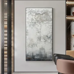 Mintura Handmade Thick Texture Oil Paintings On Canvas Wall Art Decoration Modern Abstract Pictures For Home Decor Rolled Frameless Unstretched Painting