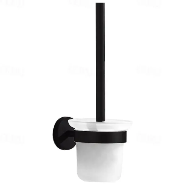 Mirror Polished Silver Toilet Brush Holder Matt Black Rustproof SUS304 Stainless Steel Bathroom Accessories High Quality