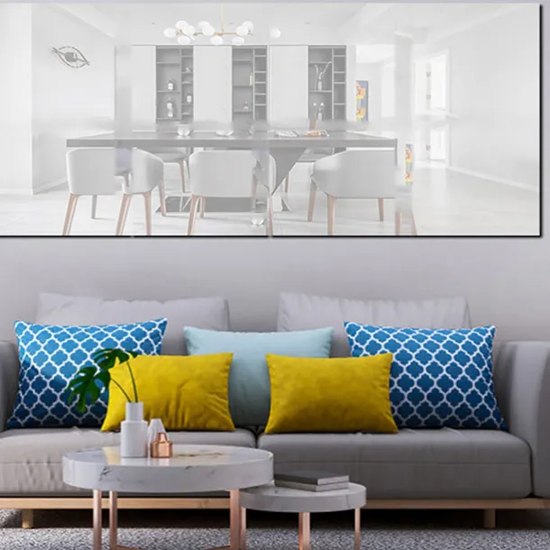 Mirror Sticker for Walls Self Adhesive Mirror Contact Paper Peel and Stick Vinyl Mirror Wallpaper Stickers for DIY Home Decor Bedroom Door Cabinets Craft Countertops Dresser