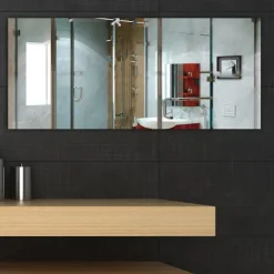 Mirror Sticker for Walls Self Adhesive Mirror Contact Paper Peel and Stick Vinyl Mirror Wallpaper Stickers for DIY Home Decor Bedroom Door Cabinets Craft Countertops Dresser