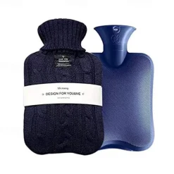 1000ML Portable Hot Water Bottle Solid Women Winter Thicken PVC Hot Water Bag Hand Warmer