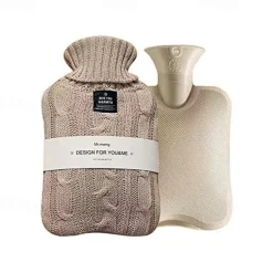 1000ML Portable Hot Water Bottle Solid Women Winter Thicken PVC Hot Water Bag Hand Warmer