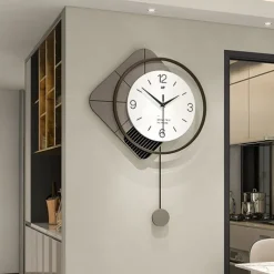 Modern Design Wall Clock Large Swing Living Room 3D Clocks Simple Hanging Horologe Home Decoration Wall Watch 49*73CM 55*80CM 40*60cm