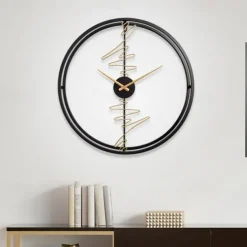 Modern Home Decoration Fashion Quiet Clock Living Room TV Wall Personality Wall Clock Art Decoration Wall Clock 60 cm